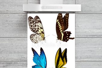 Kitchen Back Splasch - 4 Butterflies