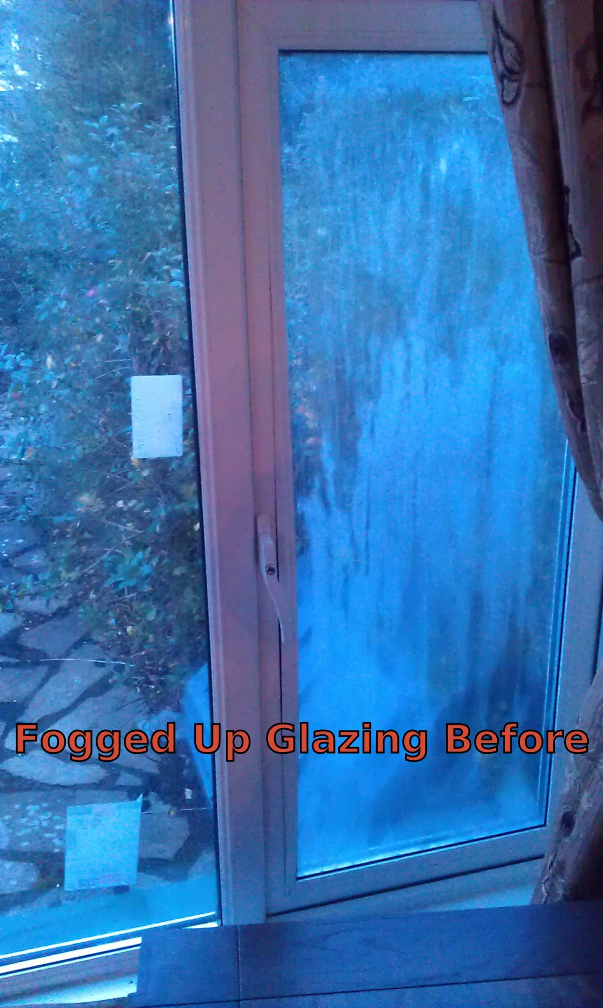 Fogged Up Glazing Before