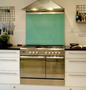 Kitchen splashback - 5018 turquise blue Kitchen splashback - 5018 turquise blue