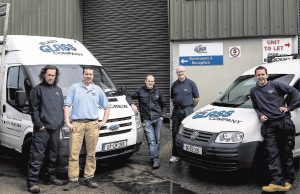Sligo Glass team with Vans August 2014-glazing specialists