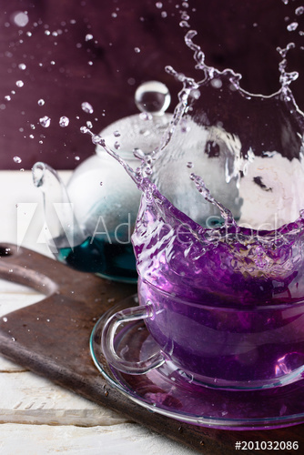 Kitchen Splash Back - Purpple Tea