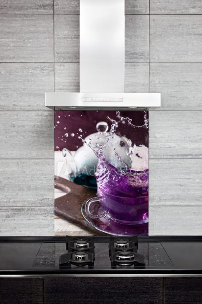 Kitchen Splash Back - Purpple Tea