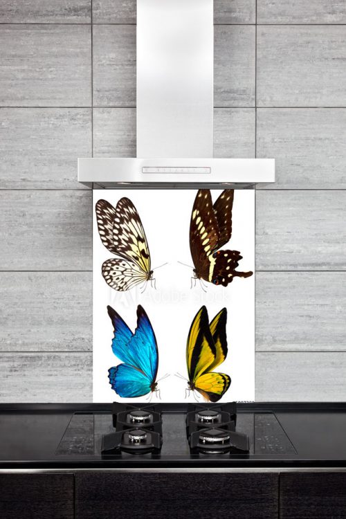 Kitchen Back Splasch - 4 Butterflies