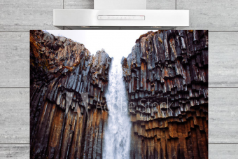 Kitchen Splashback Svartifoss waterfall