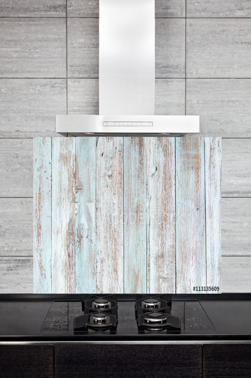 Kitchen Splashback Pastel Wood Texture