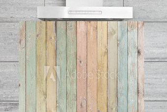 Kitchen Splashback Pastel Wood