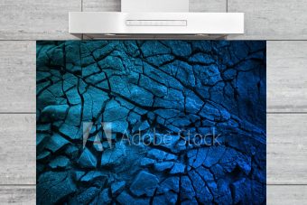 Kitchen Splashback Blue Slate Texture