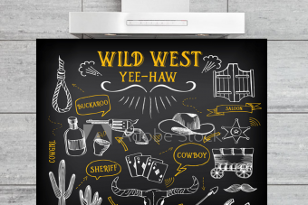 Kitchen Splashback Wild West Design