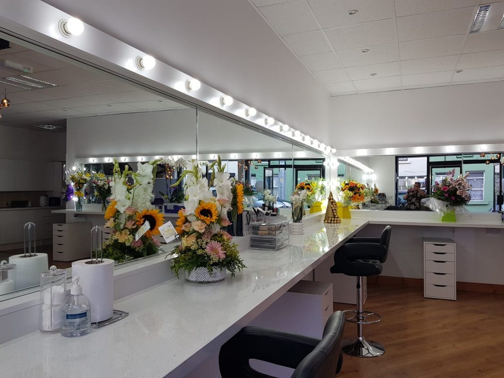 Mirrors play a vital role in hair salons.