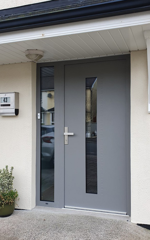 015 Vetrex Premium Door 70 Model Route Colour Grey Aluminium RAL 9007T Handle Inox