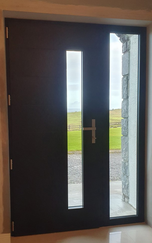 19 Vetrex Premium Door 70 Model Ornament Colour Anthracite Grey RAL 7016T Flash90 Pull Handle Inox 800mm