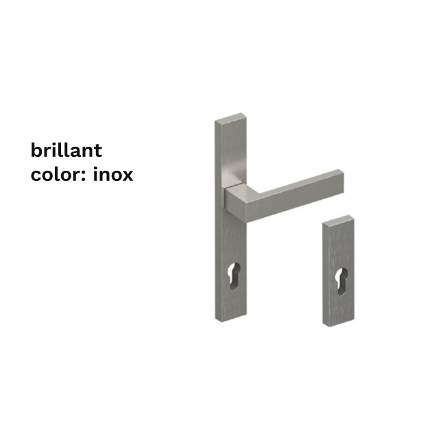 handle brillant colour inox