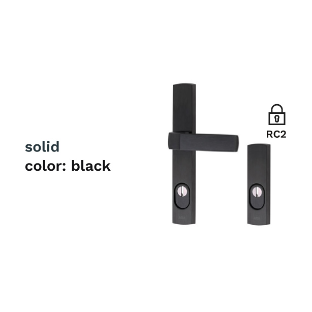 handle solid colour black rc2
