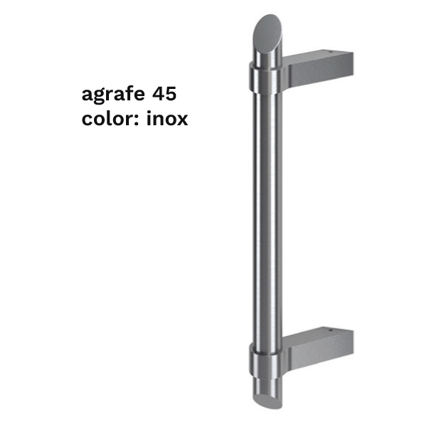 pull handle agrafe 45 color inox