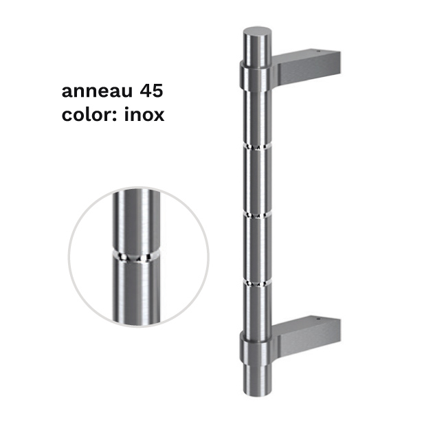 pull handle anneau 45 color inox