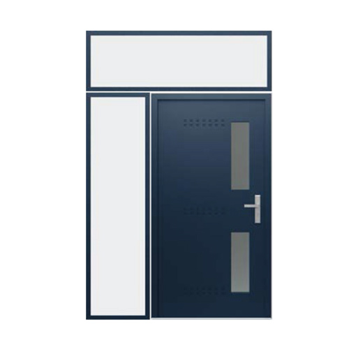 vetrex door with sidelight on the left hinged on the left+top light